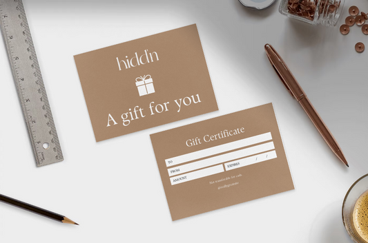 Hidd'n Gift Card